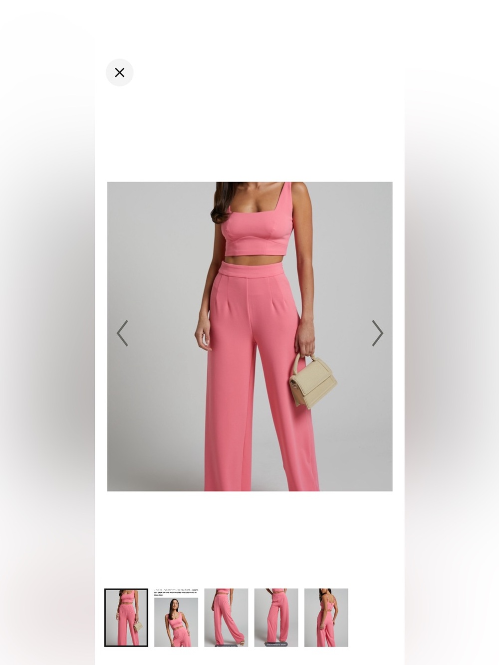 Showpo Pink High-Rise Wide Leg Pants